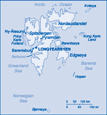 Map of Svalbard