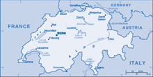 Map of Switzerland