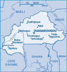 Map of Burkina Faso