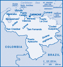 Map of Venezuela