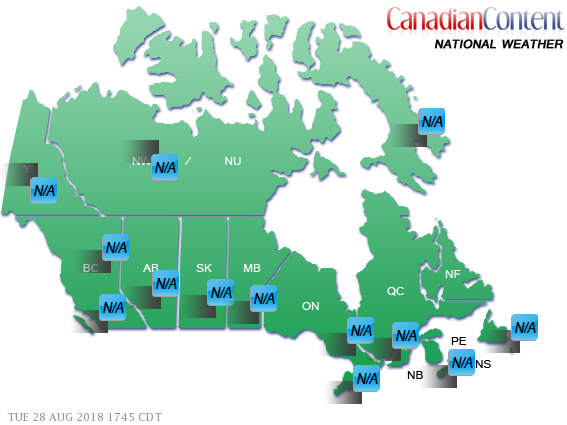 Canadian Weather Map