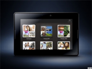 A sleek design: The new BlackBerry Playbook