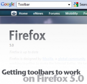 Firefox 5.0 with working toolbar