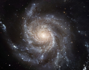 Image of Messier 101, or the Pinwheel Galaxy, showing 'straight' arms.