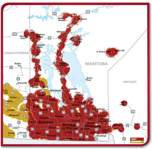 Rogers Wireless coverage in Manitoba