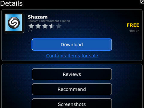 Shazam windows 7