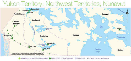 Telus coverage in The Territories (the North)