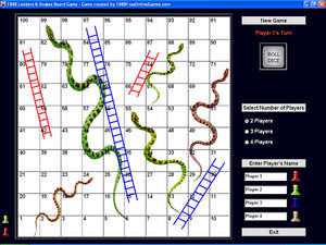 Board Games - Screenshot for 1888 Ladders & Snakes Board Game