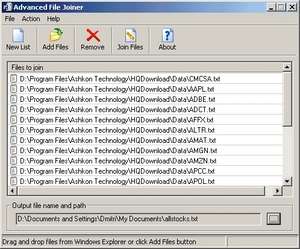 File Organizers - Screenshot for Advanced File Joiner