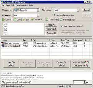 Advanced PDF Manager Screenshot