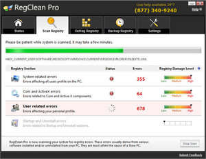 RegClean Pro Screenshot