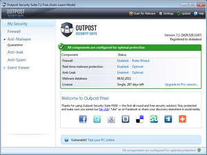Agnitum Free Firewall Screenshot