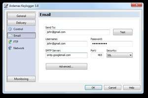 Ardamax Keylogger Screenshot