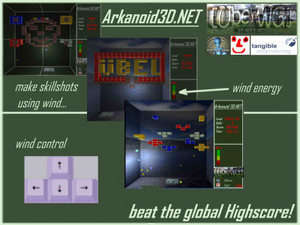 Action Games - Screenshot for Arkanoid3D.NET