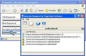 Asterisk Password Screenshot