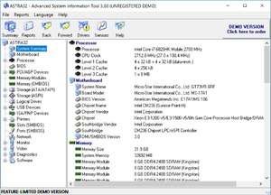 ASTRA32 - Advanced System Information Tool Screenshot
