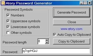 Password Tools - Screenshot for Atory Password Generator