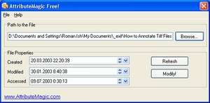Computer Utilities - Screenshot for AttributeMagic Free!