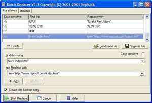 Batch Replacer Screenshot