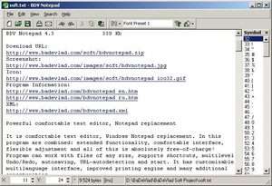 Text Programs - Screenshot for BDV Notepad