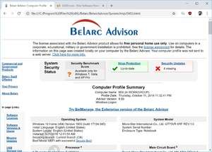 Computer Utilities - Screenshot for Belarc Advisor