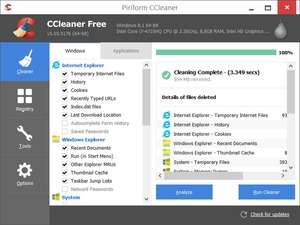 Registry Cleaners - Screenshot for CCleaner