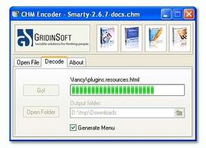 HTML Accessories - Screenshot for CHM Decoder