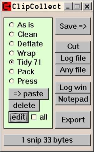 Clipboard Replacement Programs - Screenshot for ClipCollect