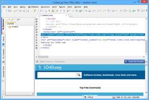 HTML Editors - Screenshot for CoffeeCup Free HTML Editor