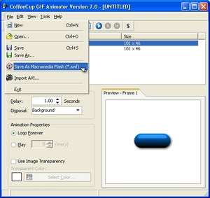 CoffeeCup GIF Animator Screenshot