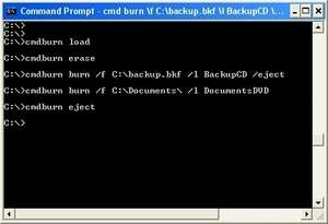 CD and DVD Utilities - Screenshot for CommandBurner