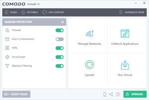 Firewalls - Screenshot for Comodo Firewall Pro