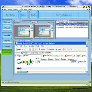 Computer Monitor Keylogger Screenshot