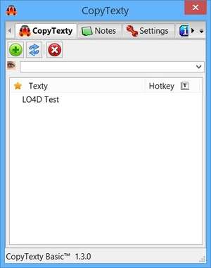 Clipboard Replacement Programs - Screenshot for CopyTexty