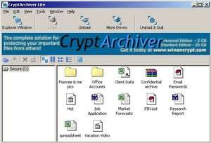 File and Folder Encryptor - Screenshot for CryptArchiver