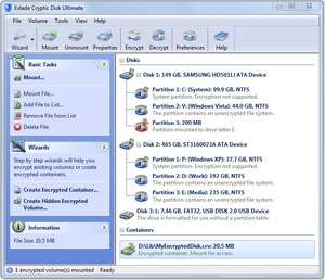 Cryptic Disk Screenshot