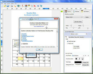 Custom Calendar Maker Screenshot