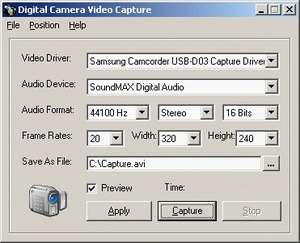 Digital Video Recorder Screenshot