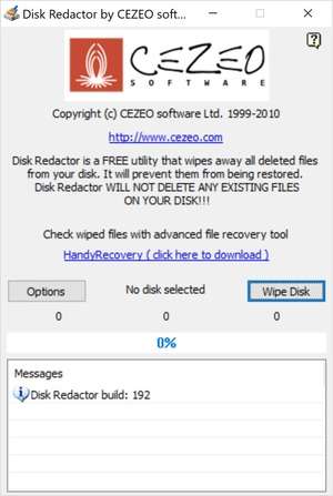 Harddrive Tools - Screenshot for Disk Redactor