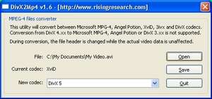 DivX2Mp4 Screenshot