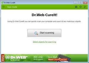 Antivirus Software - Screenshot for Doctor Web CureIt