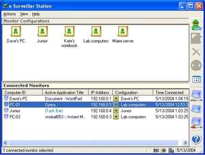 e-Surveiller spy software Screenshot