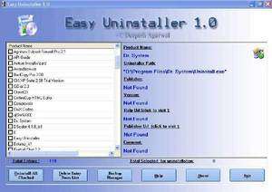 Install and Uninstall Tools - Screenshot for Easy Uninstaller