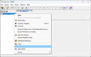 Database Tools - Screenshot for Exportizer