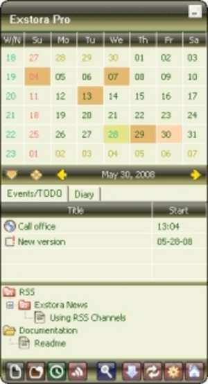 Organizers and PIM Software - Screenshot for Exstora