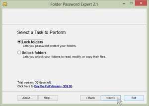 Folder Password Expert Screenshot