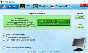 Video Capture Programs - Screenshot for Fraps