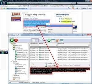 Keyloggers - Screenshot for Free Keylogger King