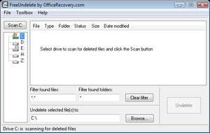FreeUndelete Screenshot