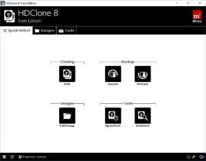 Backup Utilities - Screenshot for HDClone Free Edition